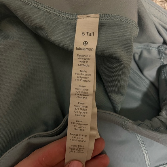 Lululemon Speed Up Shorts 4” Blue/Grey - Picture 5 of 5